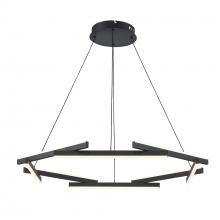 Trans Globe MDN-1566 BK - LED PENDANT 8 RODS 66W-BK